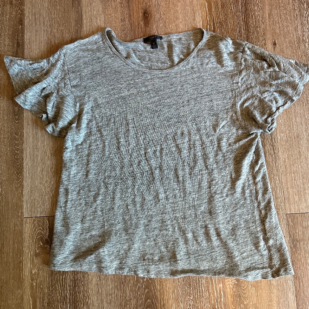 J. Crew Women's Flutter Sleeve Top